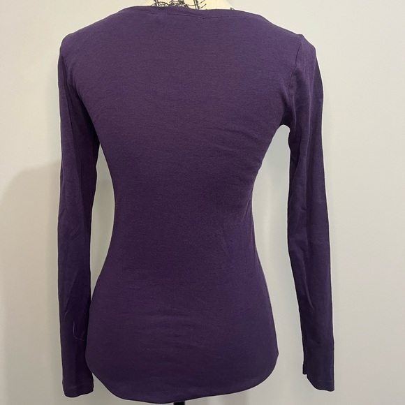 Ralph Lauren Y2K Deep Purple Long Sleeve Top - Picture 4 of 5